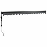 vidaXL Auvent rétractable automatique anthracite 4x3 m