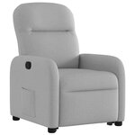 vidaXL Fauteuil inclinable gris nuage tissu