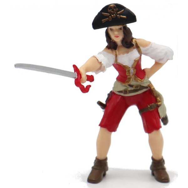Figurine Femme Pirate Rouge - Collection Papo