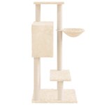 vidaXL Arbre à chat avec griffoirs en sisal Crème 108 5 cm