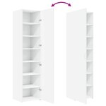 vidaXL Buffet haut blanc 45x42 5x185 cm bois d'ingénierie