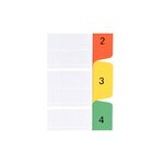 Jeu intercalaires numériques 1 à 12 touches format A4