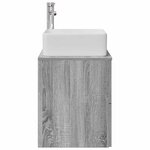 vidaXL Vanité de lavabo mural Sonoma gris 53 x 34 5 x 63 cm