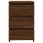 vidaXL Table de chevet Chêne marron 40x35x62 5 cm Bois d'ingénierie