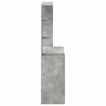 vidaXL Bureau Gris béton 78.5 x 37 x 154.5 cm Bois d'ingénierie