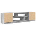 vidaXL Meuble TV sonoma gris 188 5x41x50 cm bois d'ingénierie