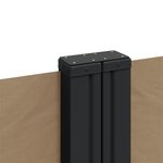 vidaXL Auvent latéral rétractable taupe 120x600 cm