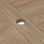 vidaXL Salon de jardin 7 Pièces gris bois de teck solide