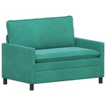 vidaXL Canapé Turquoise 126 x 81 x 87 5 cm Velours