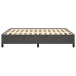 vidaXL Cadre de lit sans matelas gris foncé 140x200 cm velours