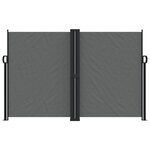 vidaXL Auvent latéral rétractable anthracite 160x1200 cm