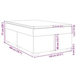 vidaXL Sommier à lattes de lit et matelas Bleu foncé 120x200cm Velours