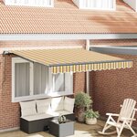 vidaXL Auvent Rétractable Multicolore 300 x 250 cm tissu
