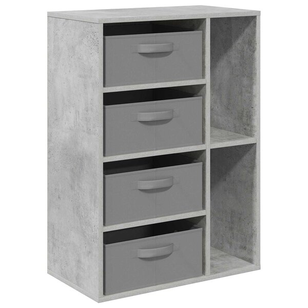 vidaXL Buffet Gris béton 60 x 33 5 x 84 cm