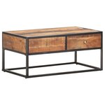 vidaXL Table basse 90x50x40 cm Bois d'acacia brut