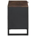 vidaXL Meuble TV Marron 80 x 33 x 46 cm bois de manguier massif