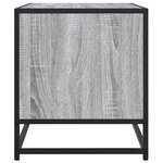 vidaXL Meuble TV sonoma gris 91x40x46 cm bois d'ingénierie et métal
