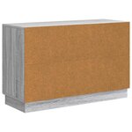 vidaXL Buffet Sonoma gris 89 x 34 5 x 57 cm Bois d'ingénierie