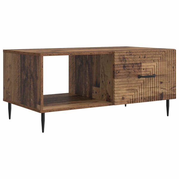 vidaXL Table basse Bois ancien 90 x 50 x 40 cm Bois d'ingénierie