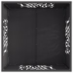 vidaXL Foyer Carré Noir 60x60x40 cm Acier