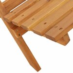 vidaXL Chaises de jardin pliantes lot de 6 noir bois d'acacia massif