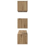 vidaXL Ensemble meuble TV 4 Pièces Chêne artisanal Bois d'ingénierie