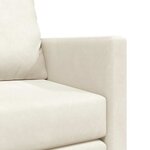 vidaXL Canapé-Lit 122cm Crème Velours