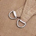 vidaXL Voile d'ombrage 160 g/m² Taupe 5x6 m PEHD