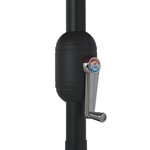vidaXL Parasol d'extérieur avec mât en métal 390 cm taupe