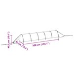 vidaXL Tunnels en filet 4 Pièces noir acier et polyéthylène