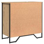 vidaXL Buffet chêne artisanal 79.5 x 35.5 x 74.5 cm Bois d'ingénierie