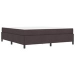 vidaXL Lit à ressorts Marron 180 x 200 cm Tissu  Bois Engineered