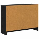 vidaXL Buffet Chêne noir 73 5 x 22 5 x 53 5 cm