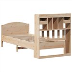 vidaXL Lit bibliothèque sans matelas 75x190 cm bois de pin massif