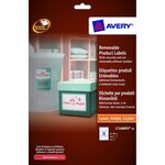 180 etiquettes enlevables rectangulaires - l7108rev-20