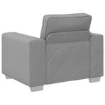 vidaXL Canapé avec coussin Gris nuage 100 x 77 x 82 cm tissu