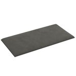 vidaXL Tête de lit murale 12 Pièces Gris foncé Velours