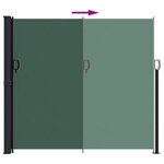 vidaXL Auvent latéral rétractable vert foncé 180x300 cm