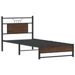 vidaXL Cadre de lit sans matelas chêne marron 80x200cm bois ingénierie