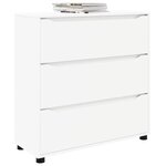 vidaXL Armoire de rangement Blanc 80 x 31 x 81 cm Bois d'ingénierie