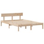 vidaXL Lit bibliothèque sans matelas 150x200 cm bois massif de pin