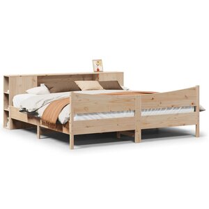 vidaXL Cadre de lit sans matelas 200x200 cm bois massif de pin