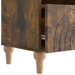vidaXL Meuble TV 102 x 34 5 x 50 cm Chêne Fumé Bois d’ingénierie