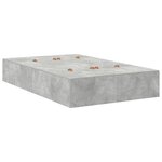 vidaXL Cadre de lit avec rangement Gris béton 236.5 x 120 x 31.5 cm