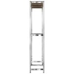 vidaXL Porte-pneus à 2 niveaux Argenté 110x40x180 cm Acier