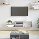 vidaXL SupportmuralpourTV 120x25x28 5cm Bois d'ingénierie