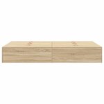 vidaXL Cadre de lit avec rangement Chêne Sonoma 120 x 190 cm