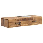 vidaXL Table d'appoint murale Bois ancien 87 5 x 34 5 x 17 cm