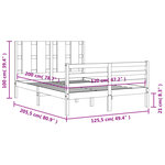 vidaXL Cadre de lit sans matelas 120x200 cm bois massif