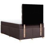 vidaXL Sommier à lattes de lit avec matelas Marron foncé 120x200 cm